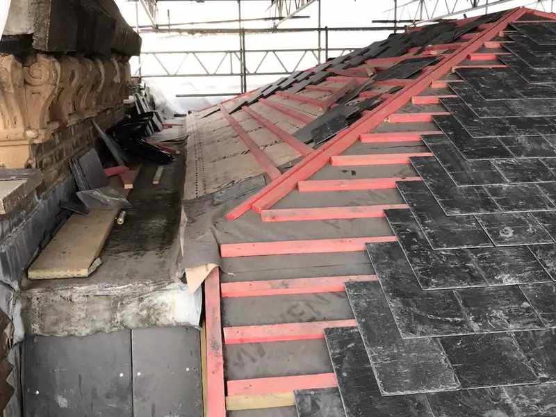 New roof installation in progress on a London property by City Building and Roofing Ltd